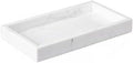 Natural Marble Tray Heavyweight Stone Vanity Tray for Bathroom Countertop, Coffee Table & Dresser - Handcrafted Rectangular Organizer (White, 9.84" x 4.72" x 1.18") by AUSAULAC