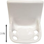 Ceramic Toothbrush Holders for Bathrooms Over Tile Wall Mount Flat Back Tumbler Toothpaste Tooth Brush Paste Shower (Stone Matte) - Image 5