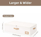 Wedding Dress Storage Box, Large Wedding Dress Preservation Box with 5 Cedar Wood Blocks, 30 Sheets of Acid-Free Tissue Paper, Microfiber Gloves, and Dust-Proof Bag-Beige Color - Image 2