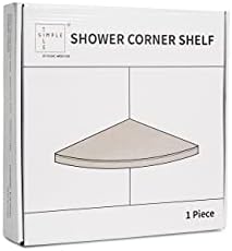 Genuine Marble Corner Shelf for Bathroom Shower Wall, 9"X9"X5/8", Both Sides Polished (CMMT9SHE - Crema Marfil) - Image 3