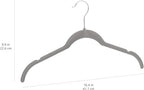 Amazon Basics Space Saving Slim Velvet Non-Slip Clothes Hangers for Closet Organization, Gray/Silver (Pack of 150) - Image 6