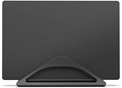 HumanCentric Vertical Laptop Stand for Desks Adjustable Matte Black MacBook - Image 4
