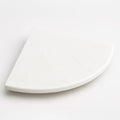 9 Inch Super White Engineered Marble Corner Shower Shelf Bathroom Caddy, Wall Mounted Shower Shelf, Classic Flatback Design (1) by ThresholdShop