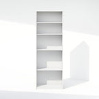 Furinno Reed Closet Organizers and Storage, 5-Tier Closet Organizer, Open Shelf Closet Storage, for Wardrobe, Bedroom, Living Room, White - Image 7