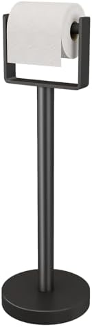 YUMORE Heavy Duty Toilet Paper Holder Stand, Extra-Weighted Base No Tipping by YUMORE