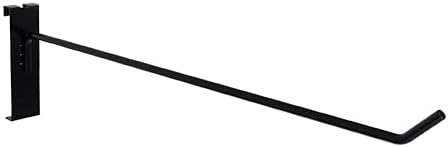 12 Inch Grid Wall Hooks, Black, 100 PCS Metal Gridwall Panel Hook by DEFINEYOURQUALITYLIFE