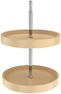 REV-A-SHELF 18" Almond Polymer Full-Circle 2-Shelf Lazy Susan w/Dependent Hardware for Corner Wall Cabinets by Rev-A-Shelf