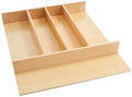 Rev-A-Shelf Custom Trim-to-Fit Silverware Drawer Organizer For Kitchen Utensils, Cutlery Cabinet Storage Divider Insert, 18.5" x 22", Maple Wood, 4WUT-1 by Rev-A-Shelf