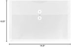 JAM PAPER Plastic Envelopes with Button & String Tie Closure - Legal Booklet - 9 3/4 x 14 1/2 - Clear - 12/Pack - Image 6