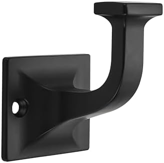 SAILING 5 Pack Coat Hooks - Matte Black Robe Hooks Decorative Wall Hooks for Bathroom Bedroom Kitchen Towel Robe Clothes Cabinet Closet Bathroom Hardware by SAILING