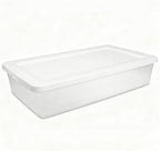 2Pack 41 Qt Clear Underbed Storage Bin, Medium Plastic Container,Snap Lid - Image 5