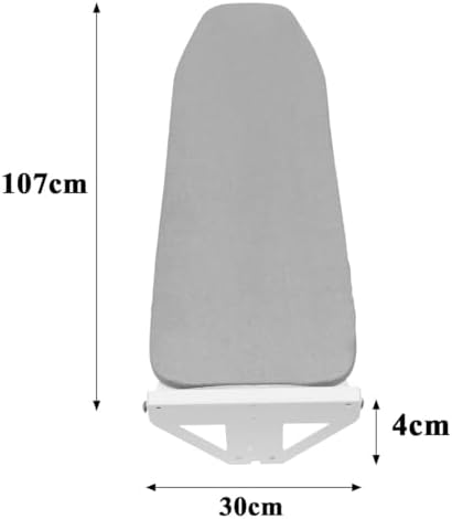 Wall Mounted Ironing Board, 160 Degrees Ironing Board Wall Mount, Space Saving Laundry Ironing Station, Folding Ironing Board for Home Laundry Room Dorm - Image 4