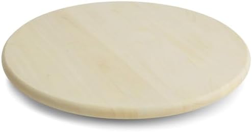 Woodard & Charles Round Wood Lazy Susan Turntable, 16" x 1.75", Whitewash - Image 2