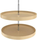 REV-A-SHELF Polymer Full-Circle 2-Shelf Lazy Susan w/Dependent Hardware for Corner Base Cabinets by Rev-A-Shelf