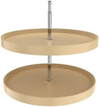 REV-A-SHELF Polymer Full-Circle 2-Shelf Lazy Susan w/Dependent Hardware for Corner Base Cabinets by Rev-A-Shelf