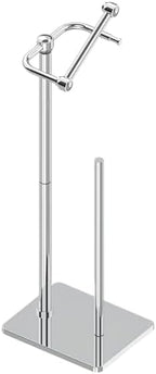 RUACQ Bathroom Toilet Paper Holder Stand with Storage, Chrome by Ruacq