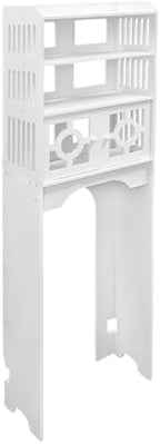 4-Tier Over The Toilet Storage Shelf,Over Toilet Organizer Rack, Above Toilet Shelf for Bathroom,Laundry,White - Image 4