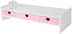 Cute Monitor Stand Kawaii Desk Organizer Cute Desk Organizer with Drawers Monitor Riser Computer Stand - Image 2