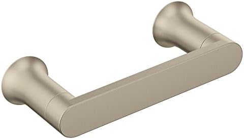 Moen Genta LX Brushed Nickel Modern Wall Mount Pivoting Toilet Paper Holder, Modern Toilet Roll Holder for Bathroom, BH3808BN by Unknown