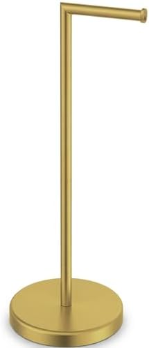 BWE Bathroom Toilet Paper Holder Stand Brushed Gold SUS304 Stainless Steel by BWE