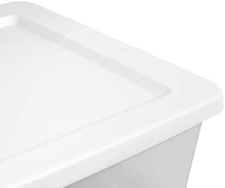 2Pack 41 Qt Clear Underbed Storage Bin, Medium Plastic Container,Snap Lid - Image 3
