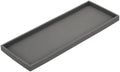 uxcell Bathroom Vanity Tray, 15.7" x 6" Silicone Soap Dispenser Trays, Shatterproof Kitchen Sink Organizer for Soaps Keys Candle Trinket, Gray by uxcell