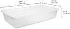 2Pack 41 Qt Clear Underbed Storage Bin, Medium Plastic Container,Snap Lid - Image 4