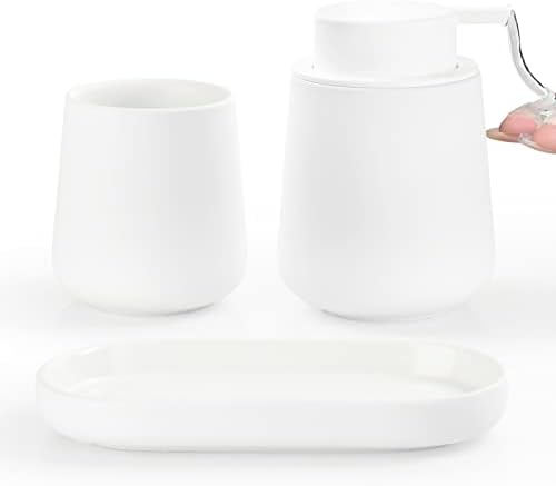 BosilunLife Ceramic Bathroom Accessories Set 3 Pcs by BosilunLife