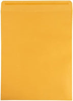 JAM PAPER 11 1/2 x 14 1/2 Open End Catalog Commercial Envelopes with Peel and Seal Closure - Brown Kraft Manila - 100/Pack - Image 3