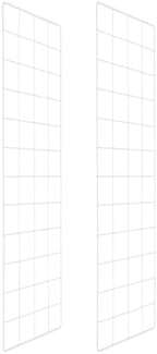 PATIKIL Wire Grid Panels Gridwall Panel 24" x 8" White 2Pcs by PATIKIL