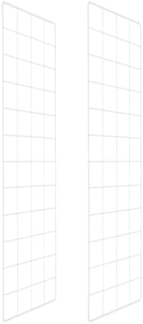 PATIKIL Wire Grid Panels Gridwall Panel 24" x 8" White 2Pcs by PATIKIL
