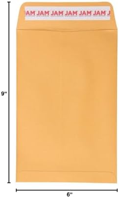 JAM PAPER 6 x 9 Open End Catalog Envelopes with Peel and Seal Closure - Brown Kraft Manila - Bulk 250/Box - Image 6