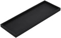 uxcell Bathroom Vanity Tray, 15.7" x 6" Silicone Soap Dispenser Trays, Shatterproof Kitchen Sink Organizer for Soaps Keys Candle Trinket, Black by uxcell