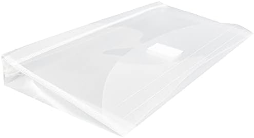 JAM PAPER Plastic Expansion Envelopes with Hook & Loop Closure - #10 Booklet Wallet - 5 1/4 x 10 with 1 Inch Expansion - Clear - 12/Pack (Pack of 2) - Image 4