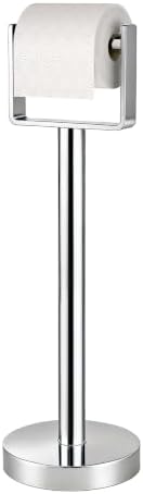 YUMORE Heavy Duty Toilet Paper Holder Stand, Extra-Weighted Base No Tipping by YUMORE