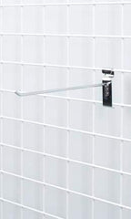 SSWBasics 12 inch Chrome Peg Hook for Wire Grid and Grid Wall - Pack of 50 - Image 2