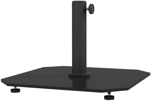 Outsunny Square Patio Umbrella Base, 41 lbs for 1.3"/1.5"/1.9" Poles, Black by Outsunny