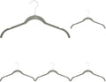 Amazon Basics Space Saving Slim Velvet Non-Slip Clothes Hangers for Closet Organization, Gray/Silver (Pack of 150) by AmazonBasics