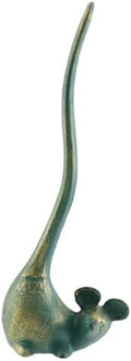 Antrader Cast Iron Paper Towel Holder Countertop,Paper Holder for Bathroom & Kitchen,Mouse Shaped,35.7 x 13cm,(Green) by Antrader