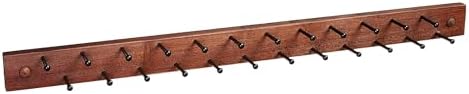 Spectrum Diversified Wooden Closet Wall Mount Storage Rack, 24 Peg Tie, Belt, Scarf and Jewelry Organizer One Coffee by Unknown