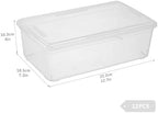 Clear Shoe Boxes 12Pcs Plastic Storage Bins with Latching Lid - Image 2