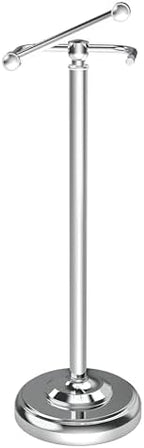 Toilet Paper Holder Stand Stainless Steel & Weighted Base Chrome by WZKALY