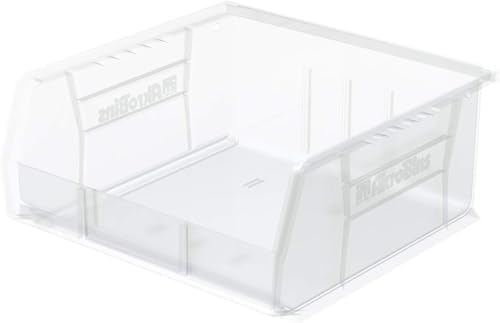 Akro-Mils 30235 AkroBins Plastic Storage Bins, 11"x11"x5", Clear, 6-Pack by Akro-Mils