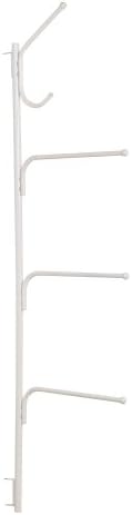 Household Essentials Hinge-It Clutterbuster Valet Family Towel Bar, White by HouseholdEssentials