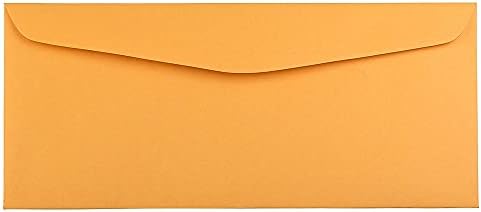 JAM PAPER #14 Envelopes - 5 x 11 1/2 - Brown Kraft Manila - 100/Pack by JAMPaper