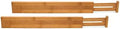 Lipper International Bamboo Kitchen Drawer Dividers, Set of 2 by LipperInternational