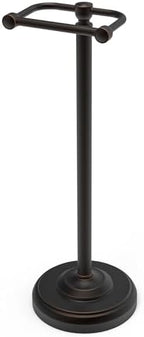 Toilet Paper Holder Stand, Freestanding Toilet Paper Holder,Farmhouse Post Pivoting Toilet Paper Stand with Stable Weighted Base,Stainless Steel Tissue Roll Holder Stand for Bathroom,Oil Rubbed Bronze by WZRUA