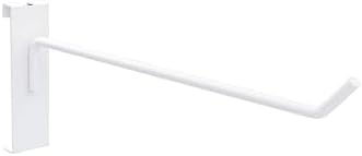 50 Pack 8'' Gridwall Hooks White Metal Hanging Hangers by DEFINEYOURQUALITYLIFE