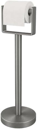 YUMORE Toilet Paper Holder Stand, Extra-Weighted Base, Brushed Graphite by YUMORE
