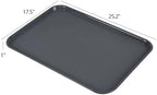 Readsky 6 Packs Gray Extra Large Rectangle Plastic Trays, 25.2" x 17.5" Multi-Purpose Rectangular Trays, Boot Tray, Serving Tray - Image 2